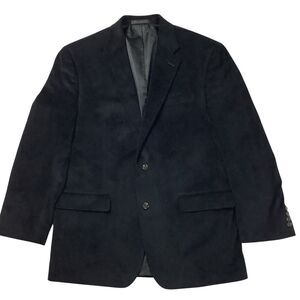Chaps Black Faux Corduroy Blazer Sport Jacket Coat Men's 42R Semi Formal